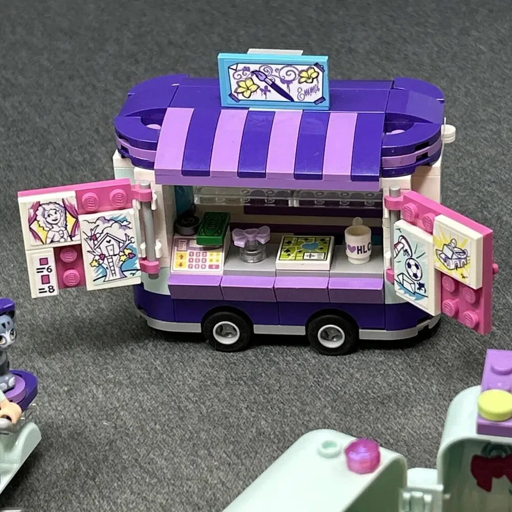 LEGO Friends Emma’s Art Stand 41332 & Fashion Cube 41668 Building Sets + Manual